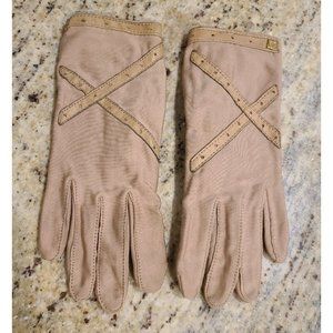 Vintage Leather Lovers Finale Tan Women's  Stretch Gloves One Size Fits All